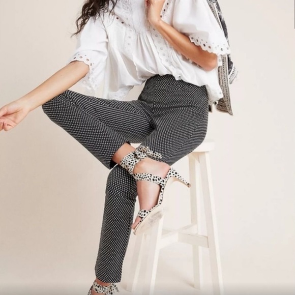 NWT Anthropologie the essential slim pants in size 6 - Picture 1 of 6